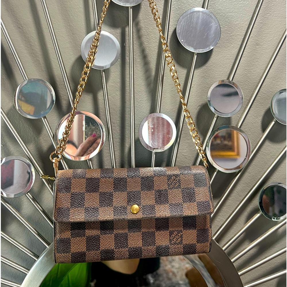 Louis Vuitton Brown Damier Sarah Wallet